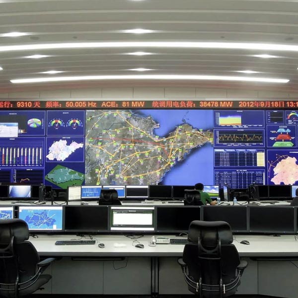 Control Room Video Wall for Security